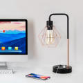 Lampe de table industrielle avec ports USB